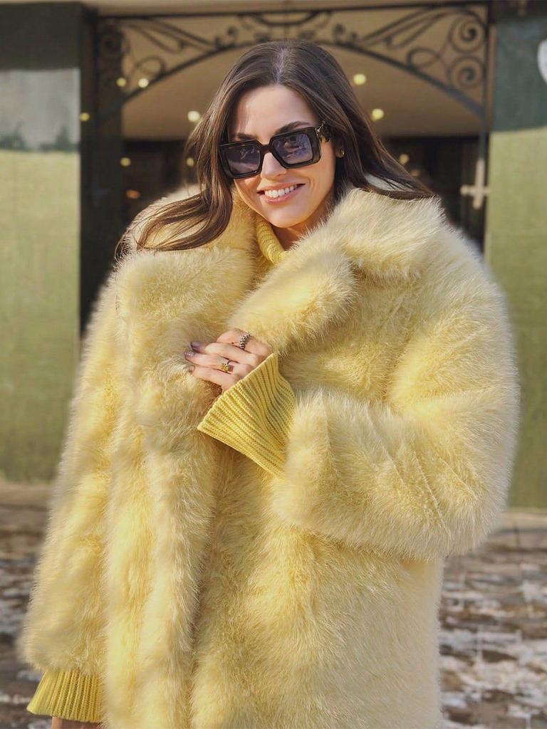 Women's Winter Lambswool Thick Cardigan Coat - New Fur Series