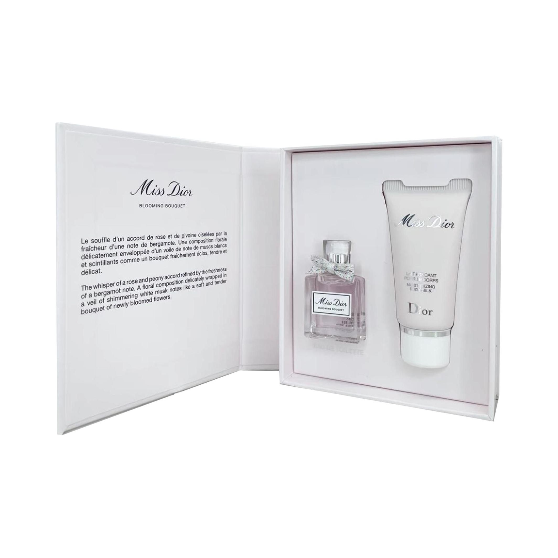 Dior Miss Dior Blooming Bouquet Туалетная вода и Молочко для тела Мини-подарочный набор 5ml Miss Dior Perfume + 20ml Miss Dior Body Milk