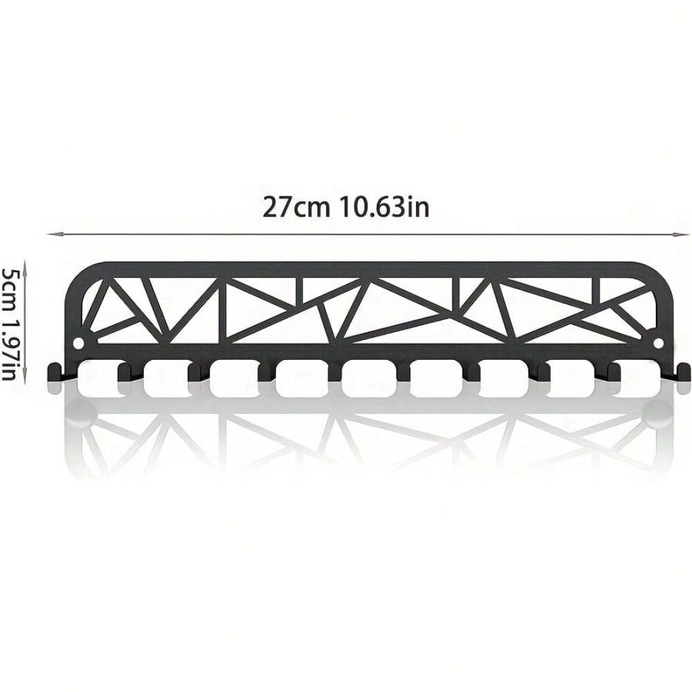 

Wall Mounted Metal Key Holder Modern Space Saving Entryway Organizer for Home Office 27x5