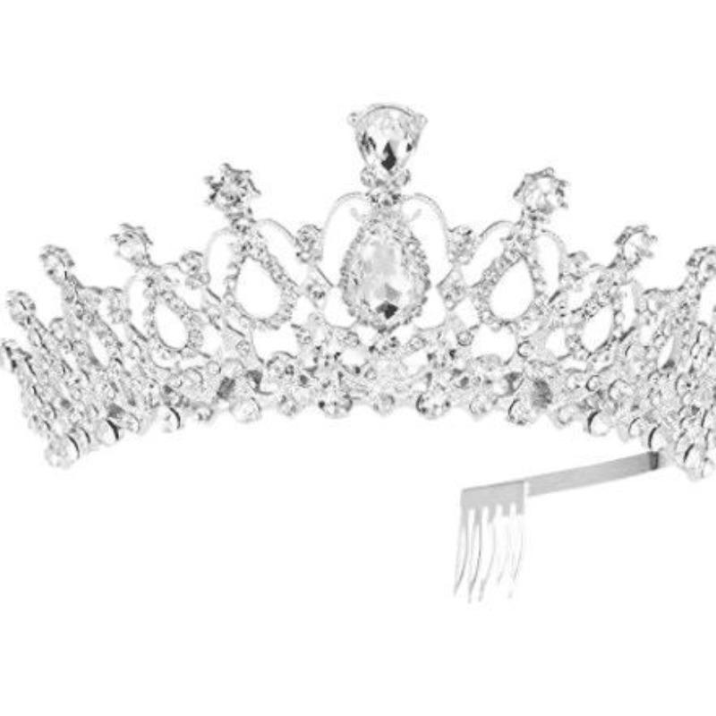 Kristall Diamant Braut Hochzeit Dutt Haar Tiara Geburtstag Kopfschmuck Haaraccessoire Ball Krone Autoshow Performance Stirnband