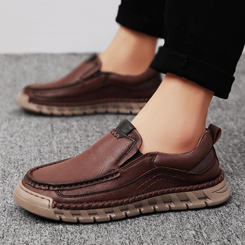 Scarpe Casual da Uomo in Pelle Stivaletti da Uomo Scarpe Casual Fatte a Mano