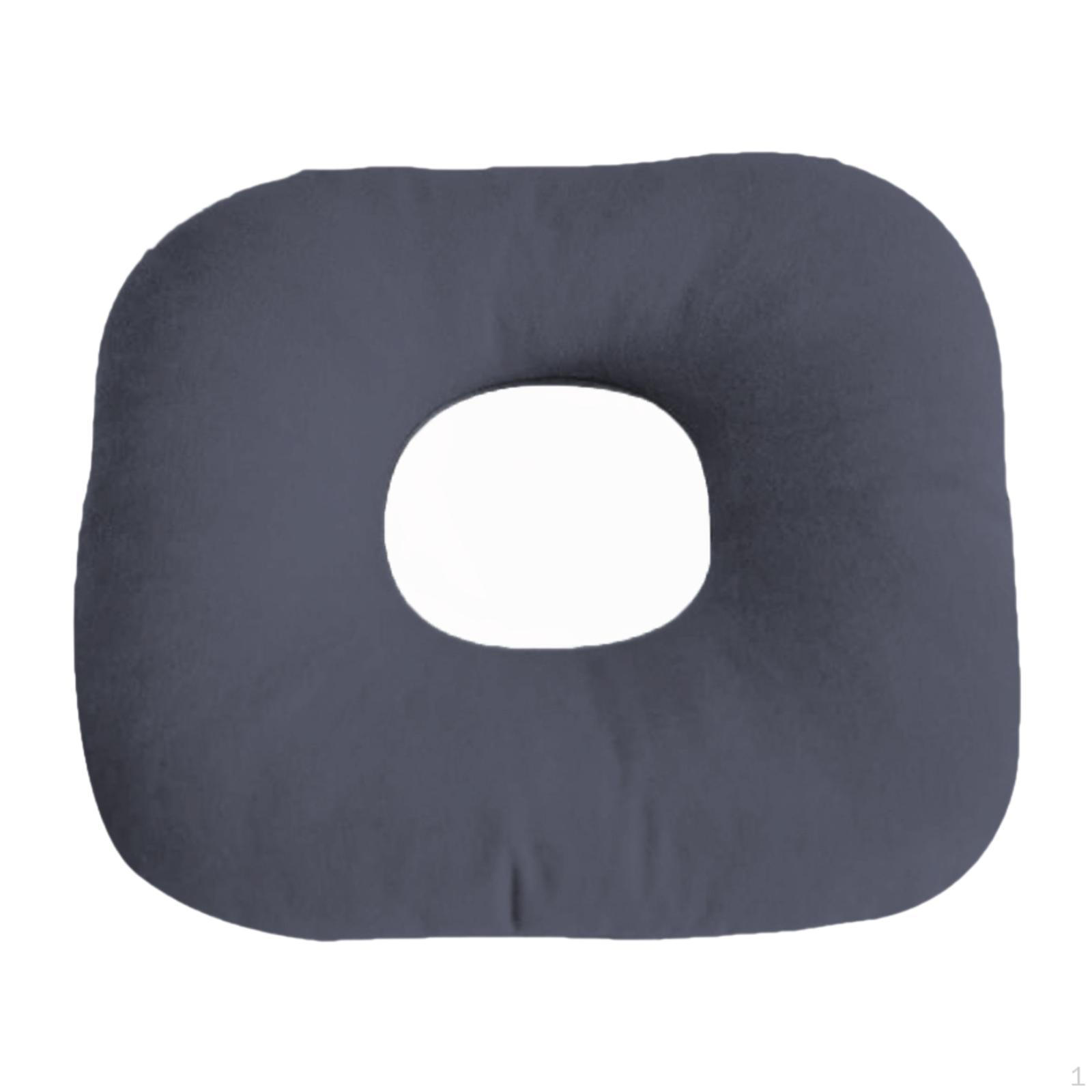 

Ear Piercing Pillow Comfortable Neck Support Breathable Sleeping with A Hole темно-сірий