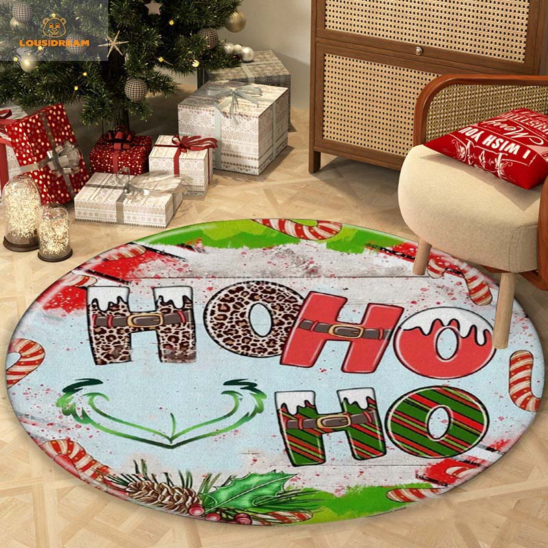 

Navidad Merry Grinchmas Круглые ковры Коврики для гостиной