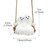 Halloween Ghostly Couple On Swing Resins Hanging Decors For Garden Patios Tree Indoor and Outdoor Horror Theme Ornament