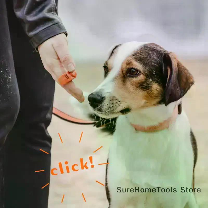 Nuovo Clicker ad Anello Mini Clicker per Dita per Animali Attrezzatura per l'Addestramento Sonaglio per l'Obbedienza Allenatore Clicker Addestramento Sonaglio Articoli per Animali