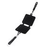 Square Waffle Baking Pan Non Stick Coating Aluminum Alloy Waffle Maker Pot with Dual Handles