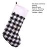 Christmas Stocking Classic Red Black Buffalo Plaid Hanging Stockings for Christmas