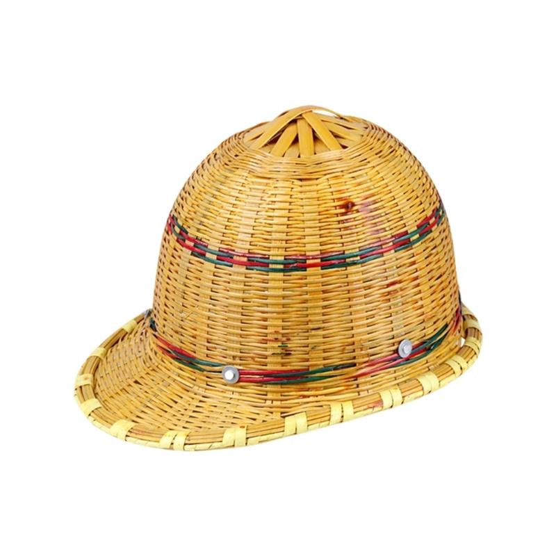 Breathable Bamboo Weave Cap For Outdoor Activities Lightweight And Friendly Unisex Design Practical Sun Protection Hat