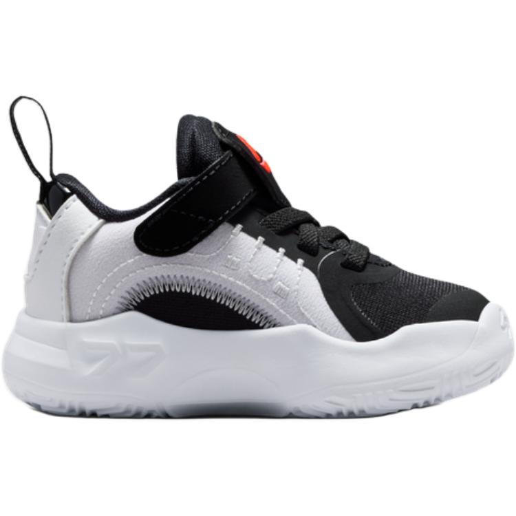 Air Jordan Luka 4 TD White Cement Baby Sneakers Black Wolf-Grey Bright-Crimson HJ5227-101