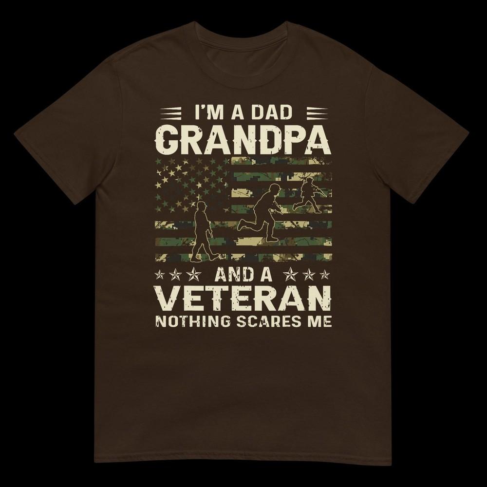 Im A Dad Grandpa And Veteran Fathers Day American Flag Tshirt