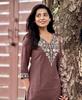 Women Designer Embroidered Kurta Pant Dupatta Set Indian Bollywood Party Wear Ethnic Salwar Suit