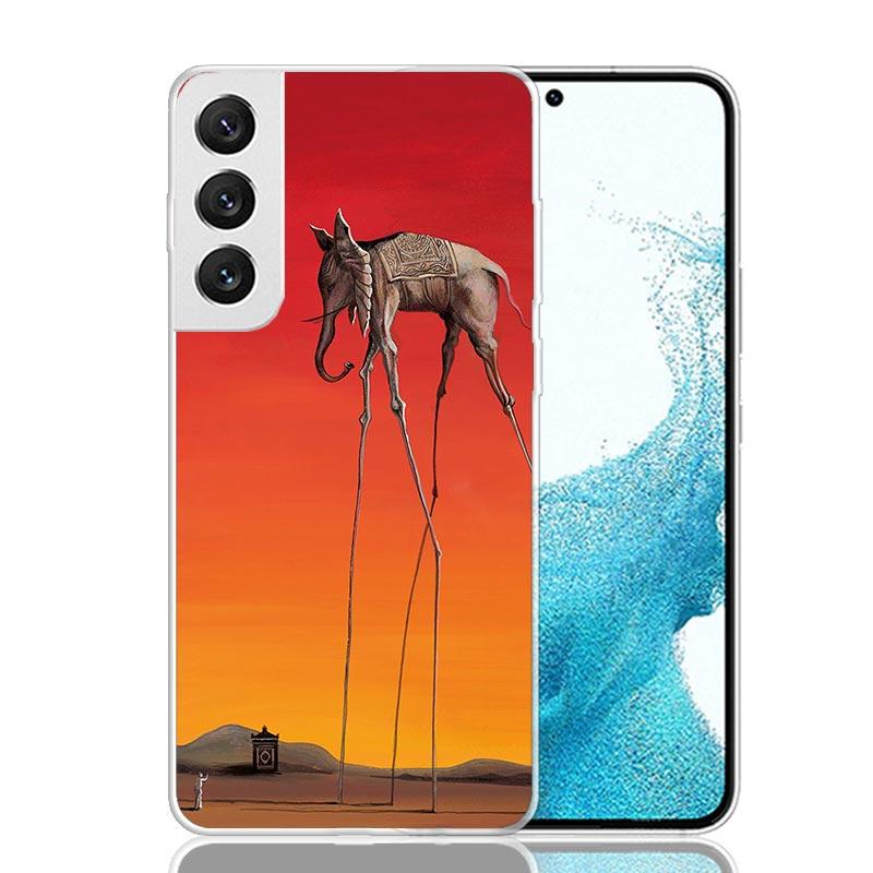 Salvador Dali Kunst Für Samsung Galaxy S25 S24 S23 S21 S22 Ultra Handyhülle S10 Plus S20 FE + Gehäuse Schale Cover