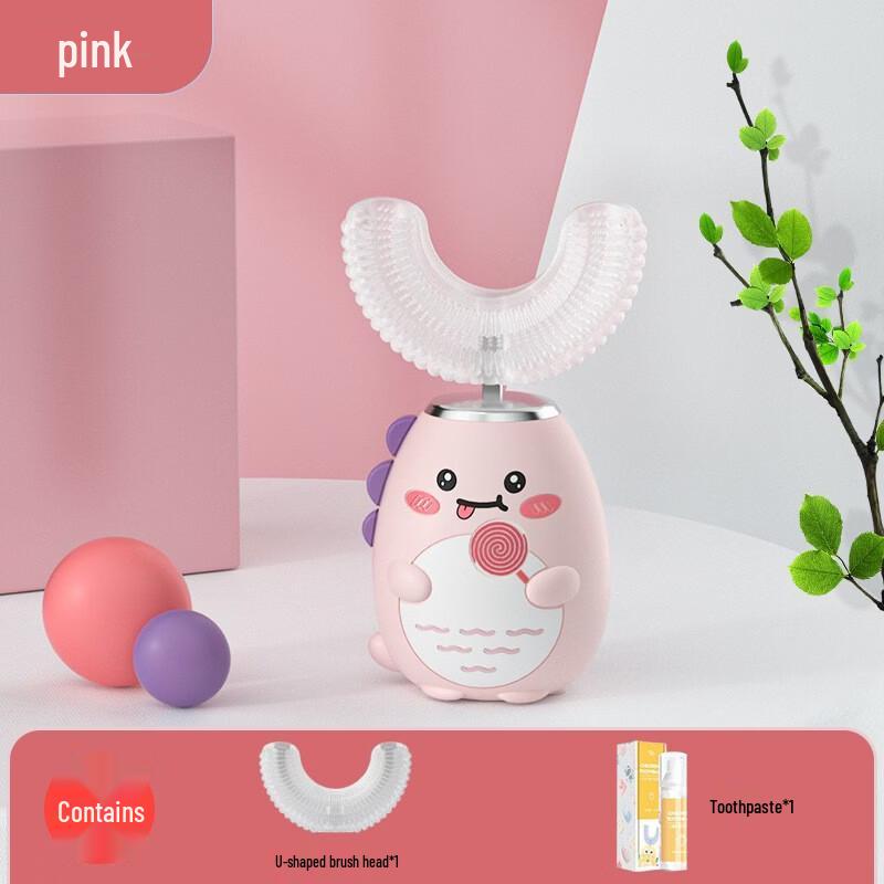 LISM Cartoon Dinosaur Kids Electric Toothbrush