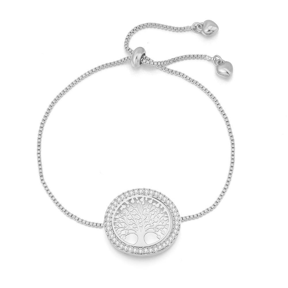 European and American Jewelry Tree of Life Pendant Jewelry Fashion Hollow Peace Tree Necklace Bracelet Jewelry