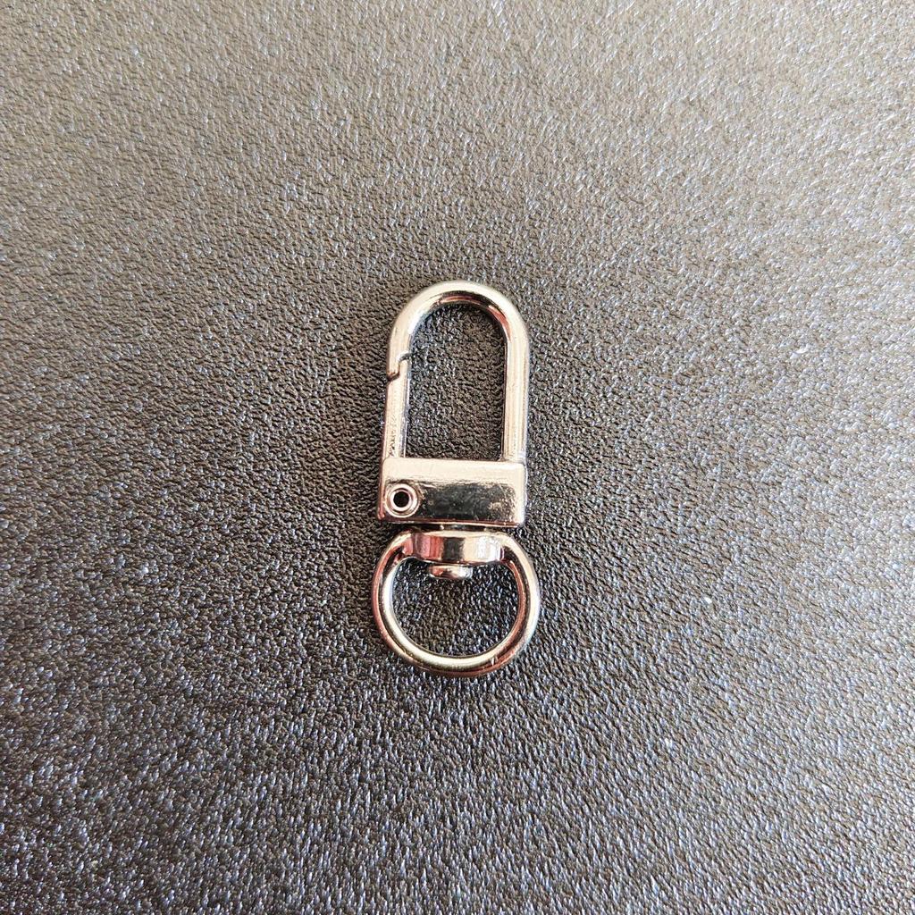 Silver Zinc Alloy Lobster Clasp Keychain with Heart Pendant