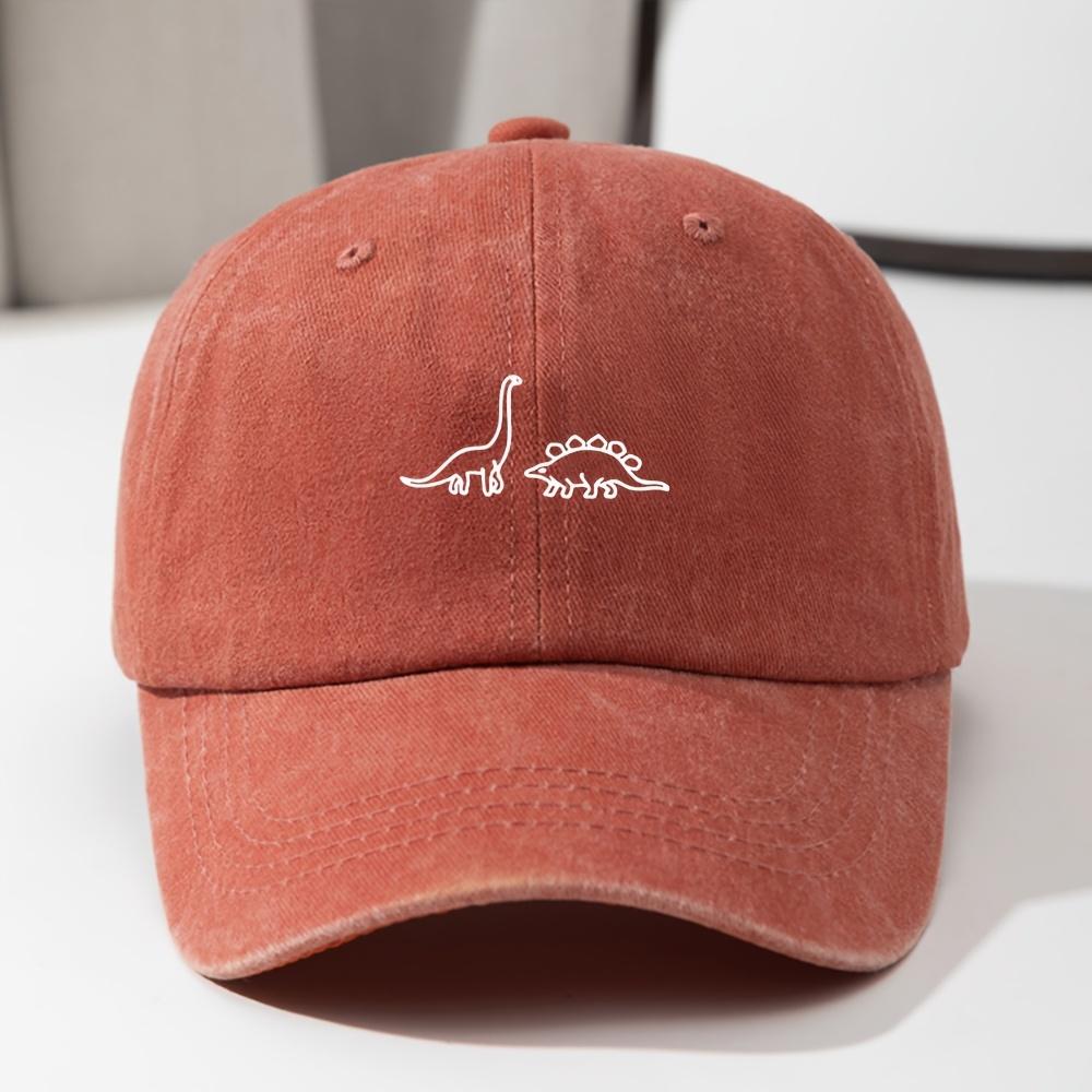 A Printed Washed Retro Fashion Versatile Baseball Cap for Boys And Girls Universal Duck Tongue Hat 1pc
