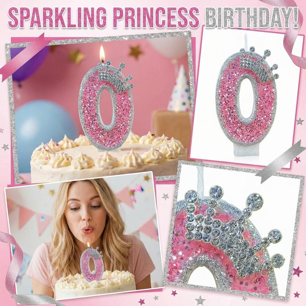Fashion Cartoon Creative Birthday Candles Party Digital Candles