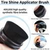 High-Density Car Tire Brush with Stand Tire Shine Brush  for Tire Polish Wax Care