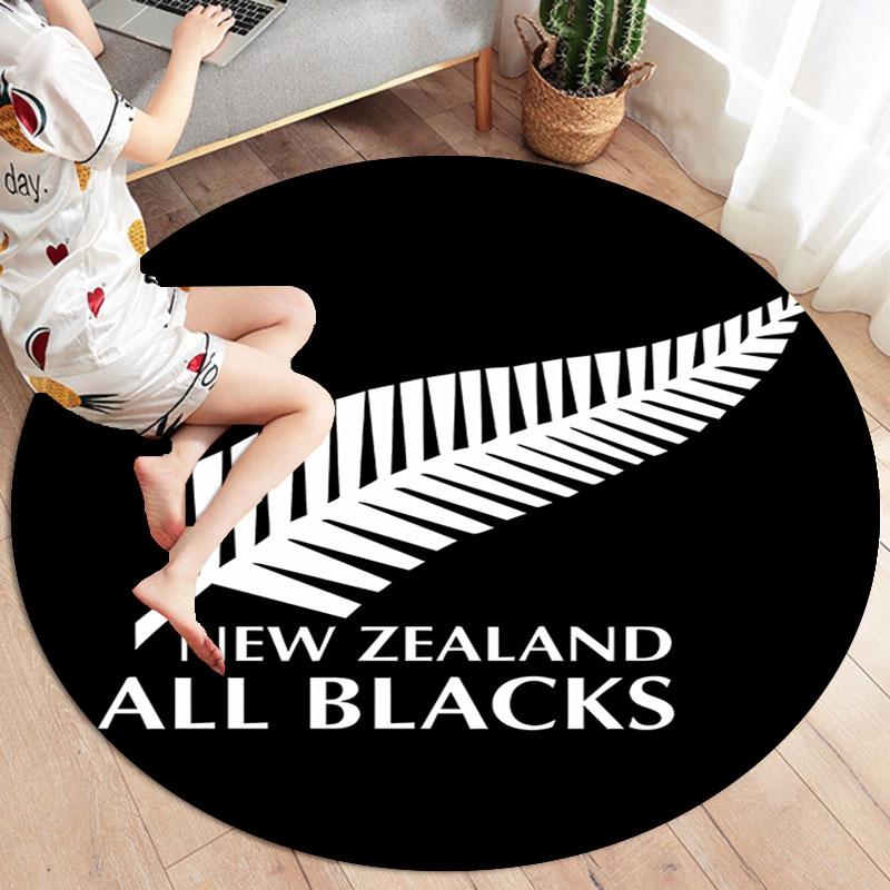 New Zealand Kiwis Round Area Rug,Carpet Rug for Living Room Bedroom Sofa Playroom Decor,Non-slip Floor Mat