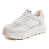 Little white shoes women's new spring and summer muffin thick-soled heightening versatile breathable casual mesh shoes