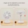 Super Small Portable Desk Fan High Power Quiet Fan for Dorm Bedroom Office Travel Personal Cooling No Head Shaking