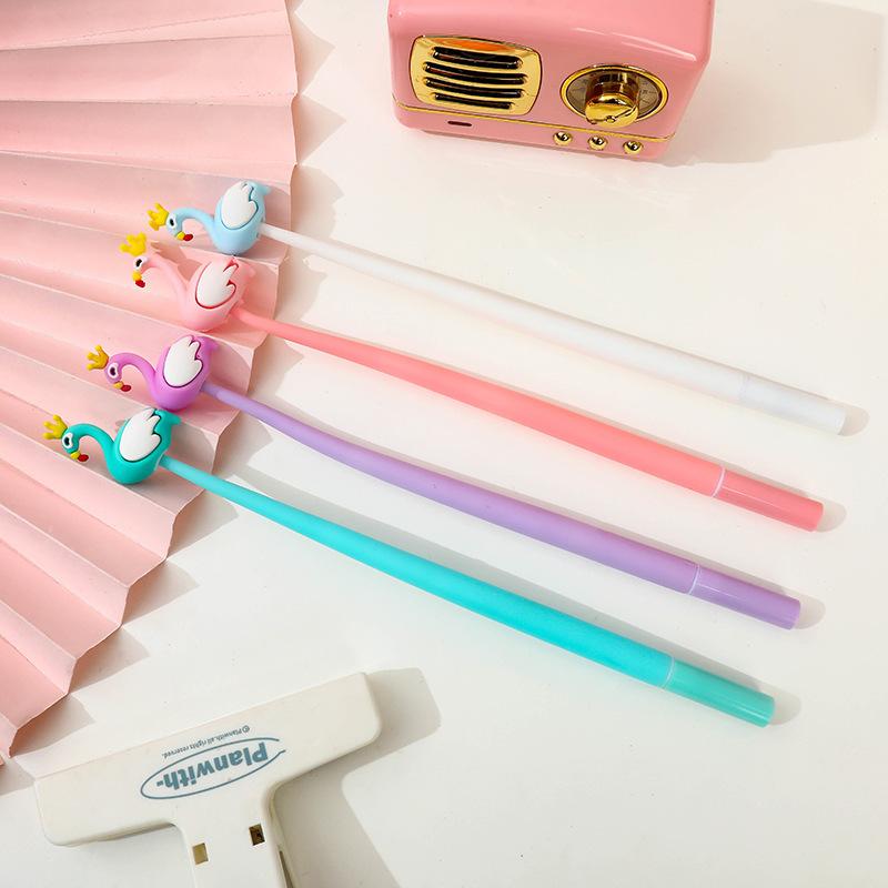 48 Peças Caneta Gel Rosa Fofa de Flamingo Cisne Festa de Verão com Flamingos Lembrancinhas de Festa Escolar Presente para Escritório Lembrancinhas de Festa de Aniversário Prêmio para Estudante Presente Novelty