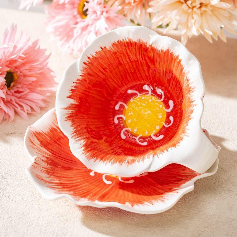 European Ceramic Flower Coffee Cup Butterfly Three-dimensional Relief Flower Mug Exquisite Afternoon Tea Flower Tea Coffee Cup