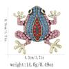 Diamond Studded Frog Brooch, Women's Brooch, Accessories, Gothic Clothing, Brooch, Jewelry, Fashionable Retro Personality