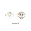 10 Pieces Snap Buckle Sewing Quilting Clasp Leathercraft Clothing Decorative Button Metal DIY Accessory 18.5MM