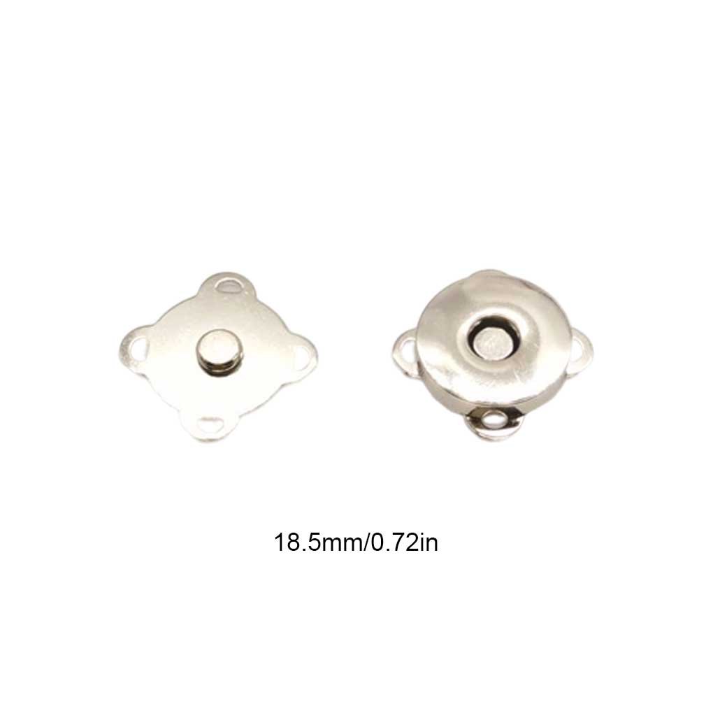 10 Pieces Snap Buckle Sewing Quilting Clasp Leathercraft Clothing Decorative Button Metal DIY Accessory 18.5MM