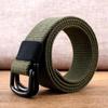 Men's Canvas & Leather Double Ring Stretch Belt