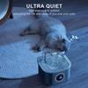 3.2L Stainless Steel Boat Type Cat Water Fountain with USB Dog Fountain Water Level Window Pet Water Dispenser Cat Fountain