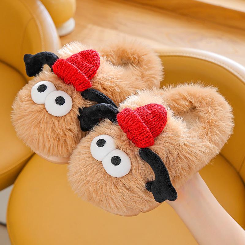 Pantofole Morbide in Cotone per Bambini - Antiscivolo, Invernali Peluche per Interni per Ragazzi e Ragazze