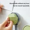 2PCS Suction Cup Hooks No Drill Wall Hooks Reusable Bathroom Kitchen Bedroom Towel Clothes Hanger Home Organizer Waterproof