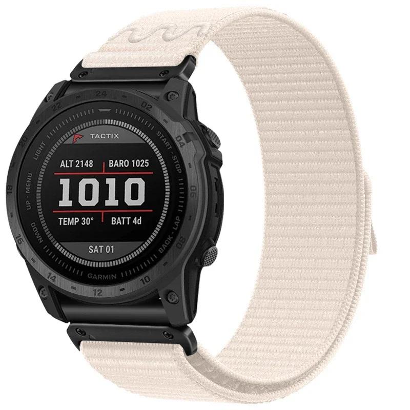 22mm 26mm Quick Fit Nylon Strap for Garmin Watch Fenix 8 47mm 51mm 7 7X Pro 6X 5X Enduro 3 Fenix 5 5X 6 6XPro 935 Band Watchband