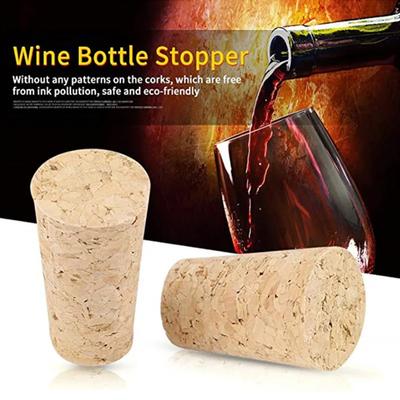 Wine Corks Standard Natural Soft Wood Wine Stoppers Reusable Tapered Sealing Plug Portable Beer Bottle Stoppers for Wine Bottle