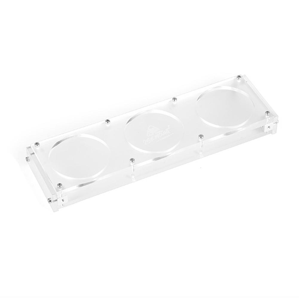 3-Slots Acrylic Camping Cup Holder Large Capacity Desktop Cup Holder Double-Layer Cup Organizer for Outdoor Camping Hiking чистый