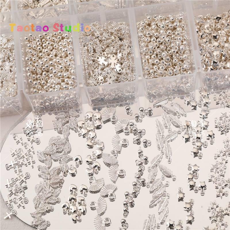 Starlight Moon Bell Pendant Tassel Jewelry DIY Materials - Silver Necklace/Bracelet Beading Accessories