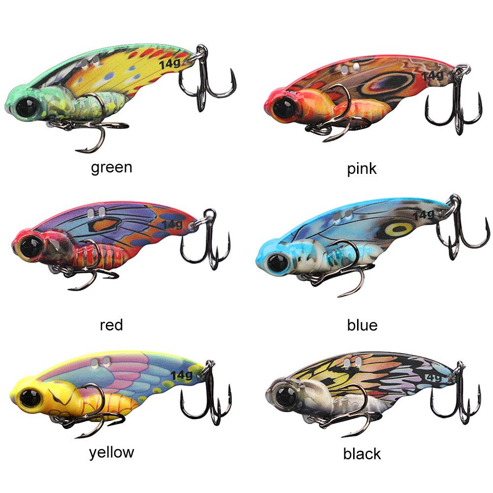 Vibration Spoon Bait Bass Fishing Lure Butterfly Metal VIB Bait Artificial Bait Hard Bait