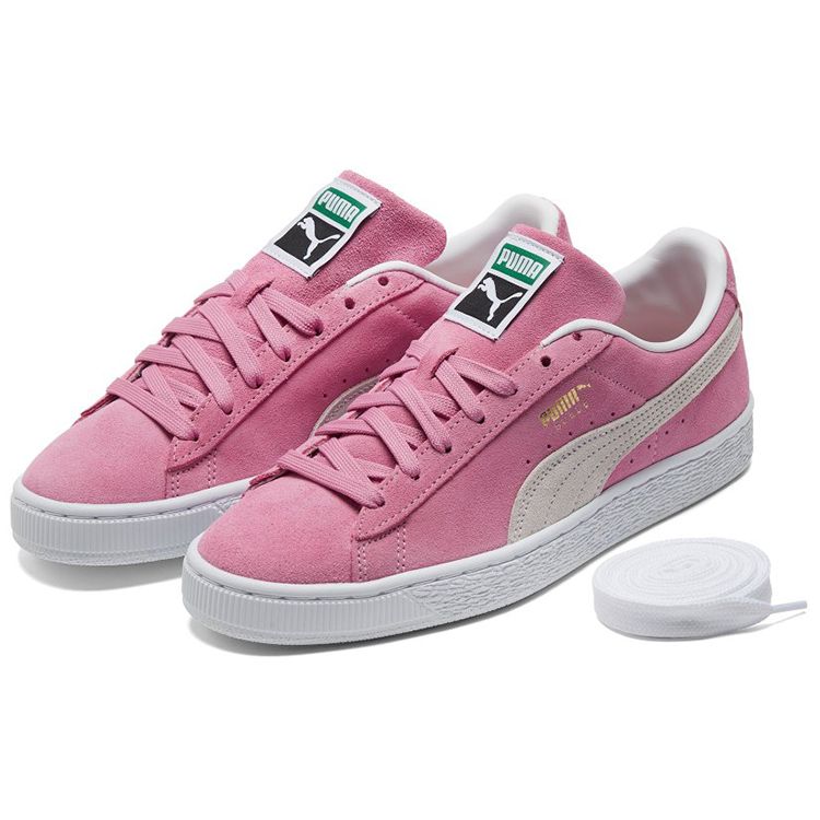 Puma Suede Classic Xxi Casual Low-Top Sneakers Unisex sneakers Pink White 374915-44