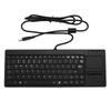 Mechanical USB Keyboard with Touchpad, IP68 Waterproof, HUB Support, Industrial Mini Wired Keyboard