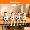 Resin Cow Garden Yard Decor With Cute Hanging Figurine For Patio And Home Gift