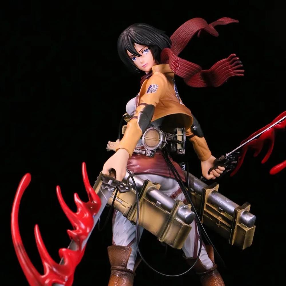 30cm Attack On Titan Figure Rival Mikasa Ackerman Action Figure Package Ver .Levi Pvc Action Figure Rivaille Collection Model