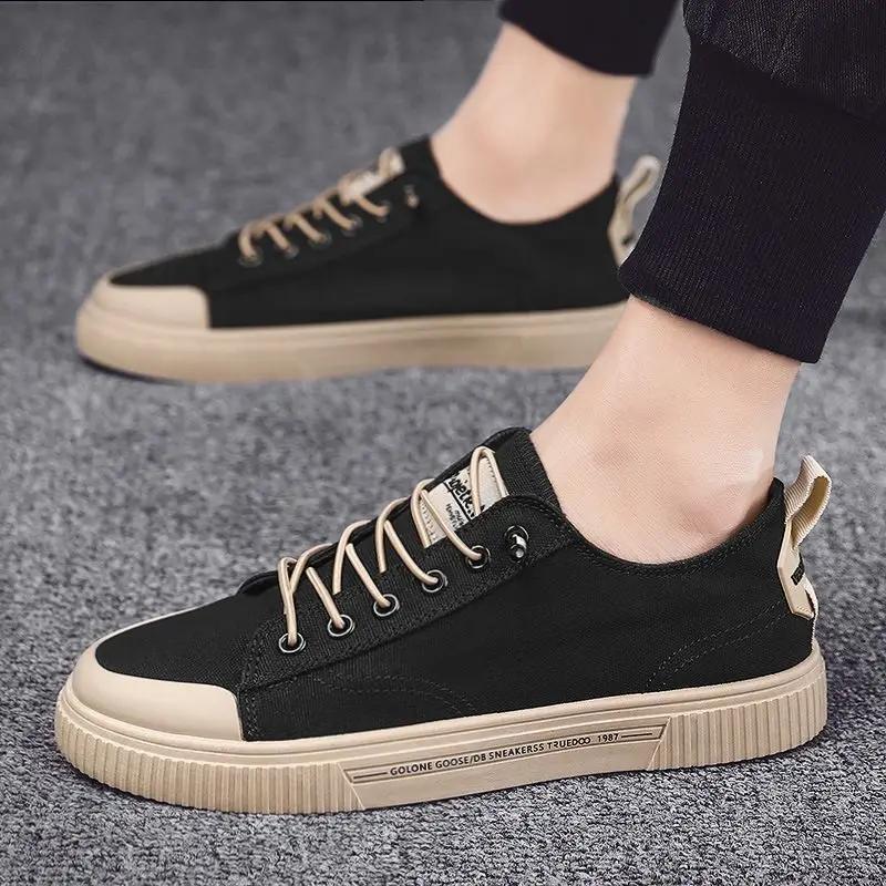 Fashion Men's Casual Shoes Young Students Korean Style Male Shoe Lightweight Breathable Footwear Offer Walking Sneakers Trends 2025 Work