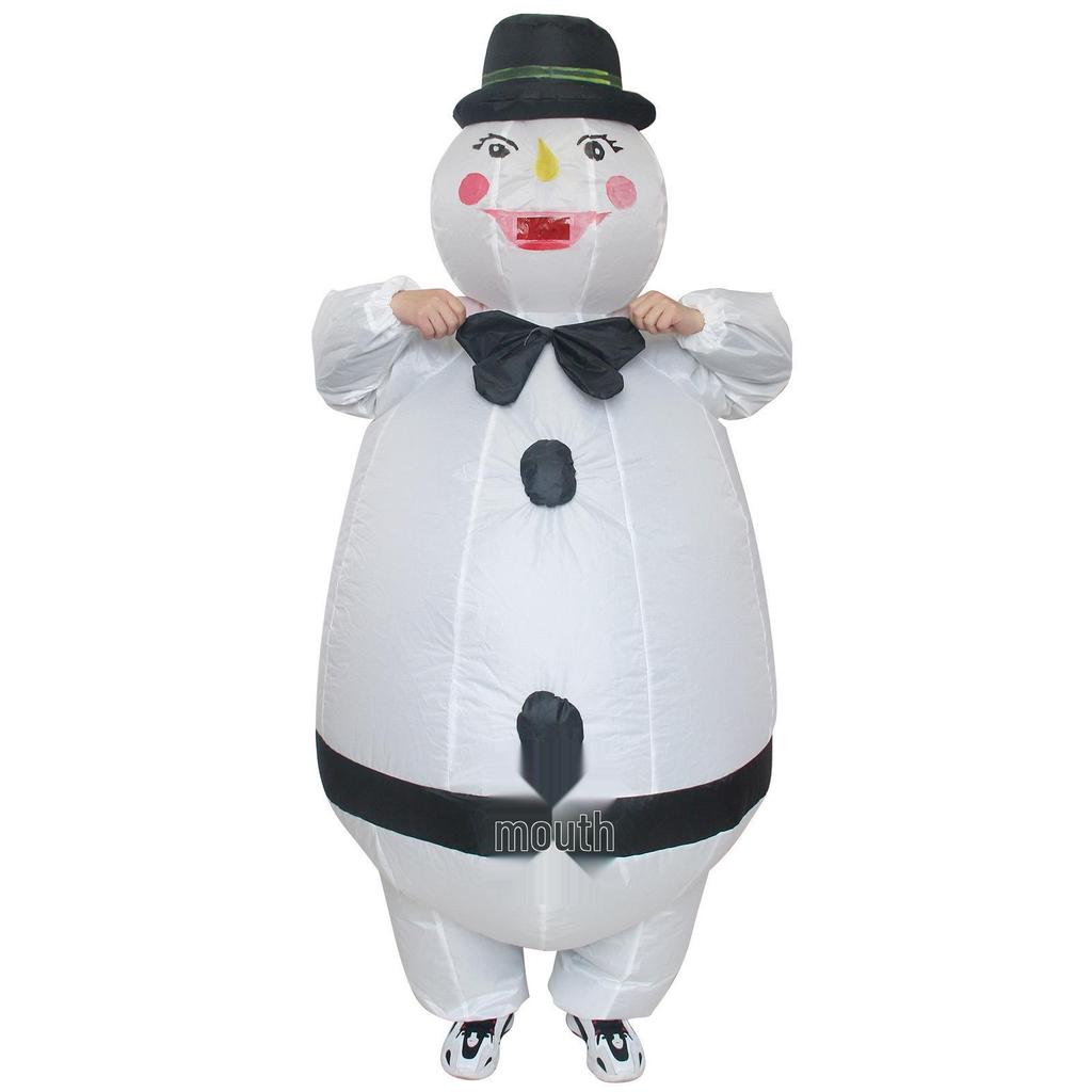 Halloween Santa Claus Snowman Reindeer Inflatable Costume - Christmas Tree Gingerbread Man Outfit