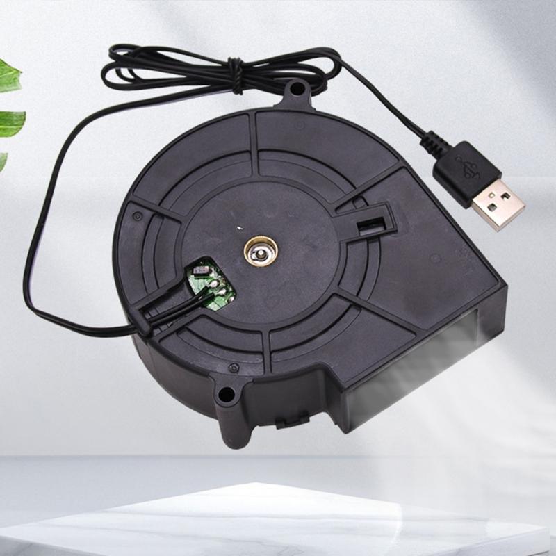 5000RPM Fast Speed 5V USB Blower Fan Light Weight Design Plastic Metal Construction Workshop Applications