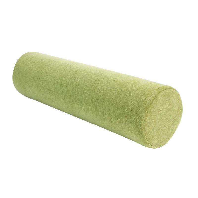 Solid Color Cylinder Pillow for Back Neck Legs Orthopedic Lumbar Support Cushion for Office Sofa Bed Sleeping Maternity Comfort