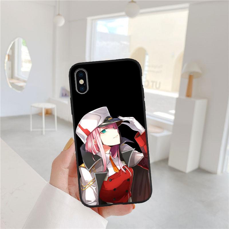 PP64 Zero Two Soft Shell Phone Case for Samsung Galaxy S20 S21 S22 Ultra FE + Plus A21S A22 A24 A25 A26 A30 A30S A31