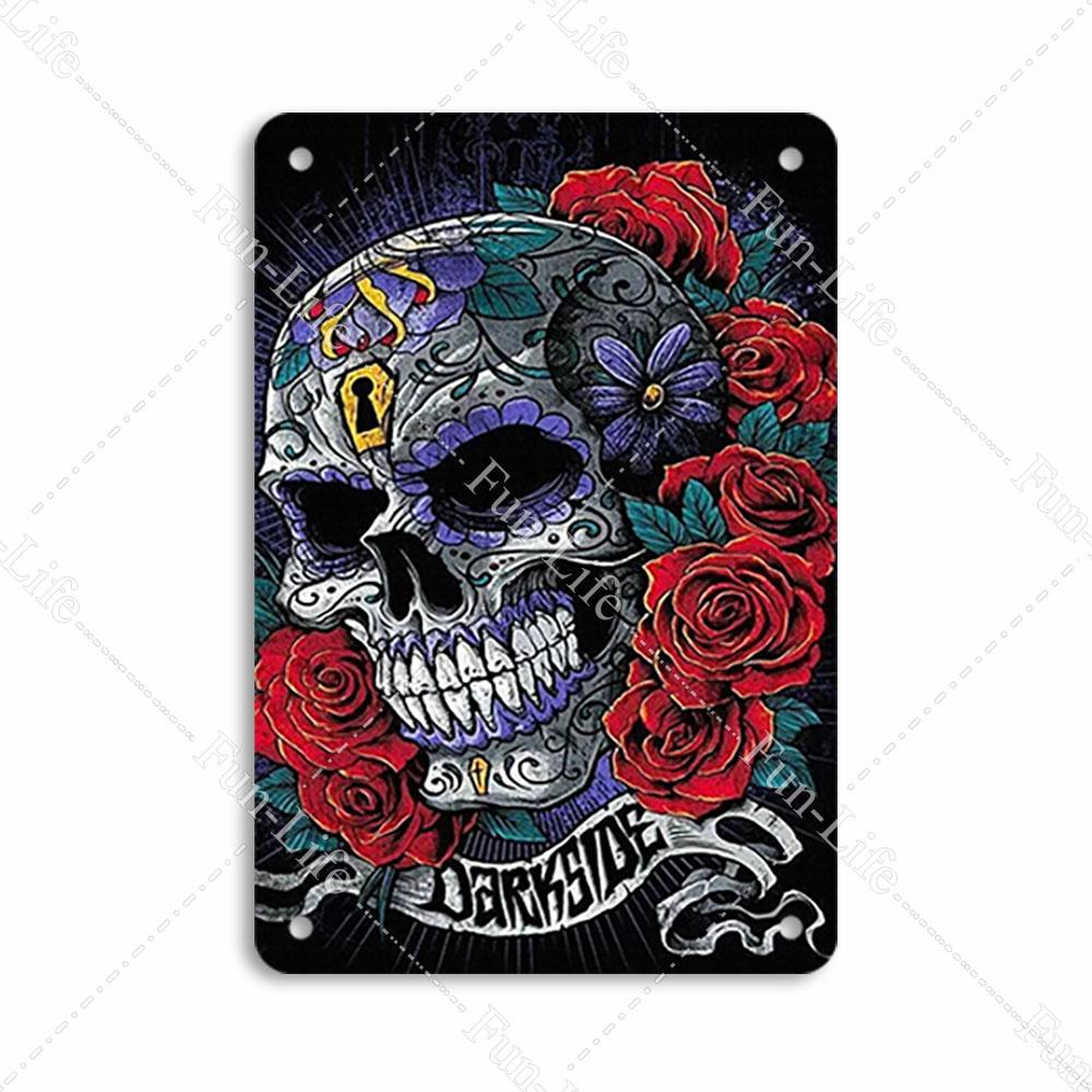 Easter Plaque Metal Tin Signs Shabby Chic Painting Poster Skeleton Vintage Wall Art Sticker Pub Bar Home Casino Decor 20x30 cm