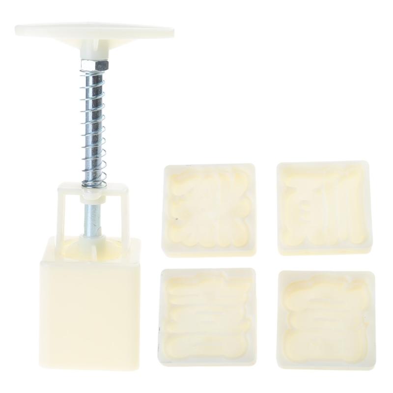 

MidAutumn Festival Moon Cake Maker Flower Character Moon Cake Molds Cookie Stamps Hand Press Cookie Dessert Cutter 1